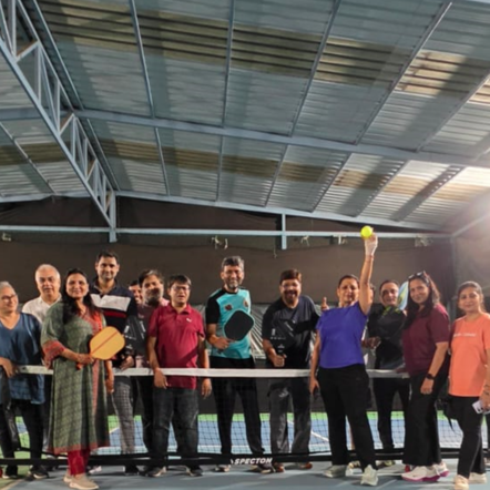 Fireside Pickleball Event Moment
