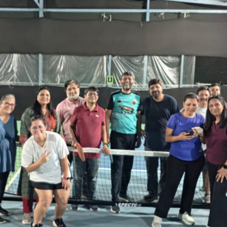Fireside Pickleball Event Moment
