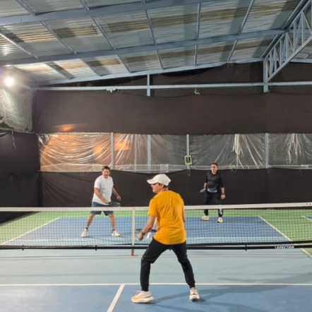 Fireside Pickleball Event Moment